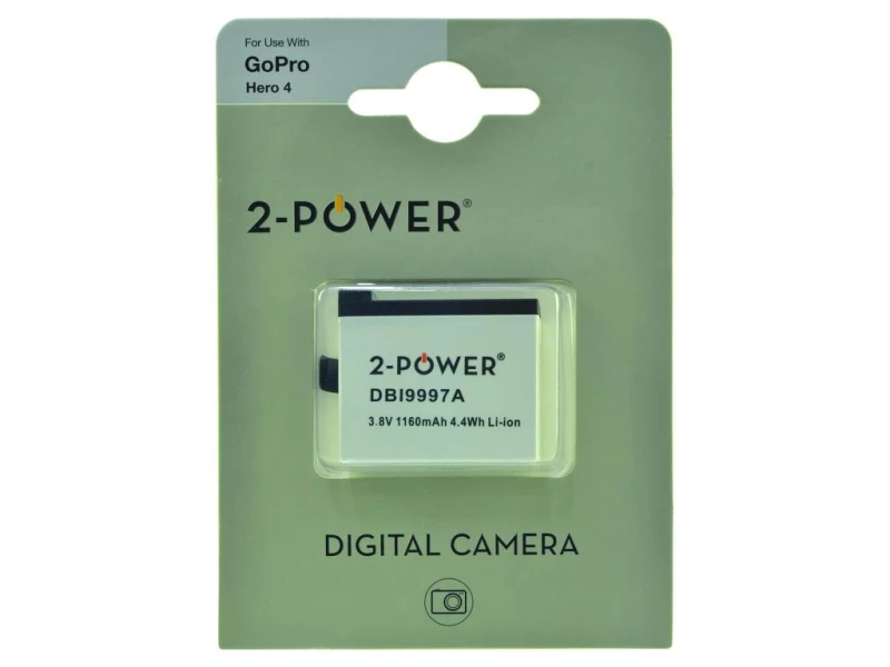 Image of 2-Power Camera Battery 3.8V 1160mAh 4.4Wh