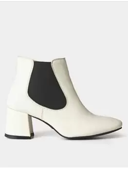 Image of Joe Browns Carefree Leather Chelsea Boots-white, White, Size 6, Women
