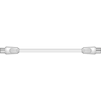 image of Av:link - 112.012UK Coaxial Lead Plug To Socket 2.0m