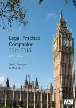 Image of Legal practice companion 2014/15 by Gerald Montagu