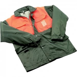 Image of Draper Expert Chainsaw Jacket Green / Orange M