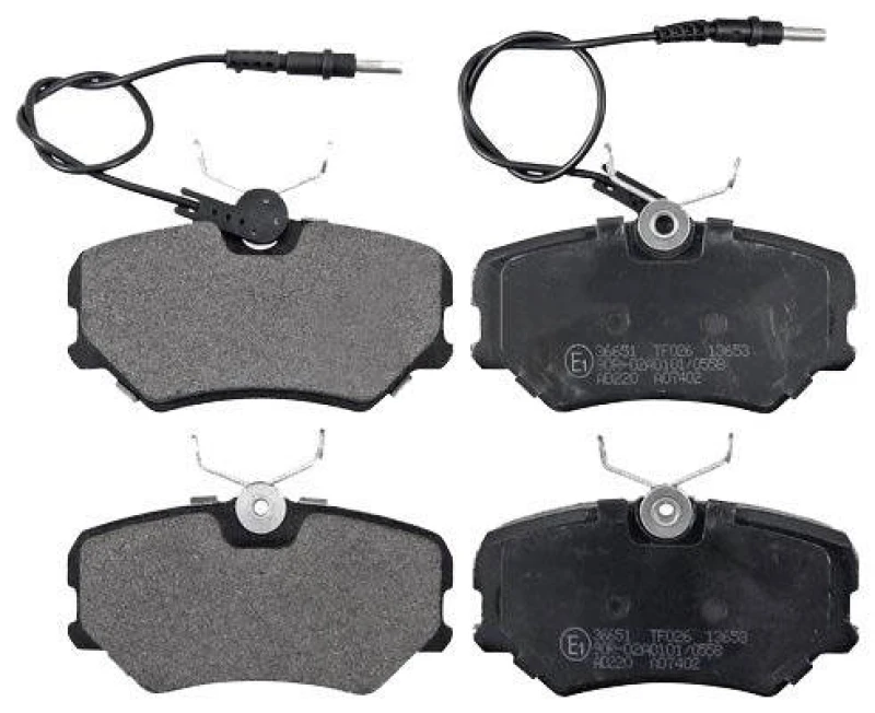 Image of A.B.S. 36651 Brake pad set with integrated wear sensor Brake Pad Set,disc brake (402)