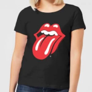 Image of Rolling Stones Classic Tongue Womens T-Shirt - Black