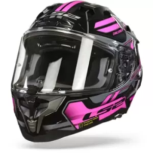 Image of LS2 FF327 Challenger Spin Titanium Fluo Pink XXS