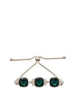 Image of Jon Richard Jon Richard Swarovski Green Cushion Toggle