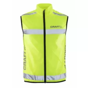 Image of Craft Unisex Adult Running Hi-Vis Vest (XXL) (Neon Yellow)