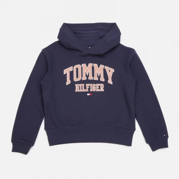 Image of Tommy Hilfiger Girls Essential Varsity Hoodie - Twilight Navy - 12 Years