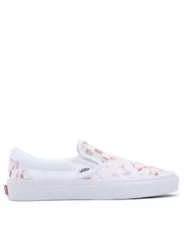 Image of Vans Classic Slip-On - White, Size 3, Women