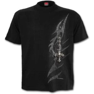 Image of TribalChain Mens Small T-Shirt - Black