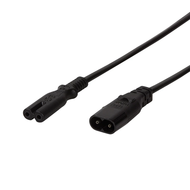 Image of LogiLink 2m. IEC 60320-C8/IEC 60320-C7 Black C7 coupler C8 coupler