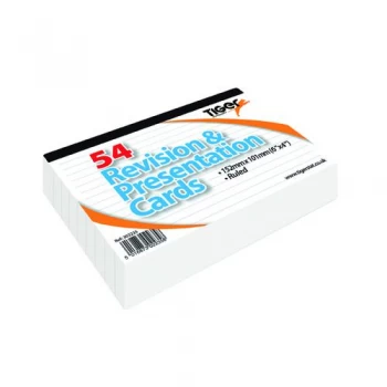 Image of Revision and Presentation Cards 54 White Pack of 10 302235