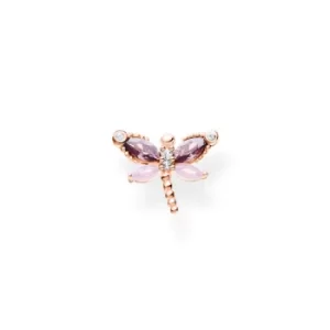 Thomas Sabo Charm Club Charming Garden Rose Gold Stud Singular Earring