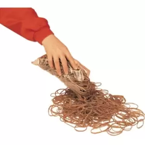 1LB NO.38 Rubber Bands - Brown