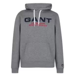 image of Gant Retro Shield OTH Hoodie - Grey