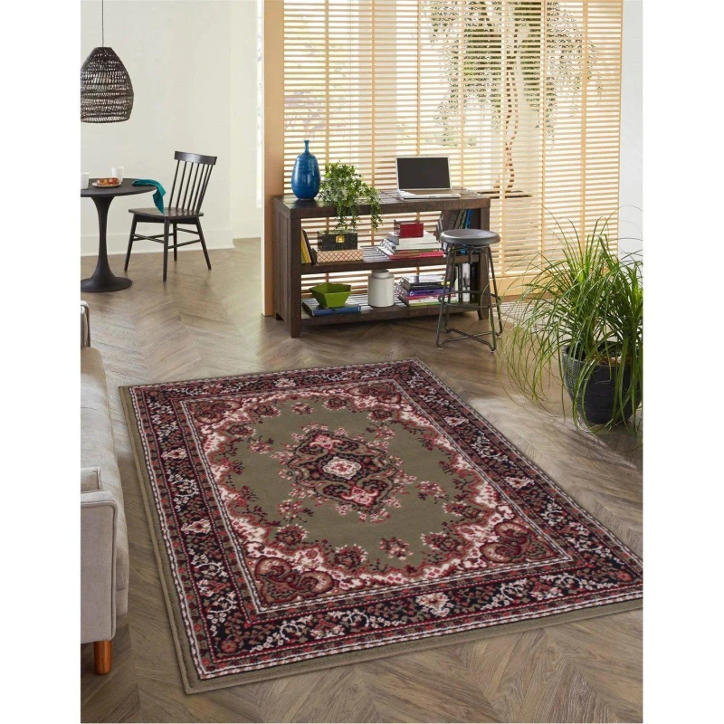 Image of Rugstyle TRADITIONAL POLY LANCASHIRE Green unisex 120x160cm