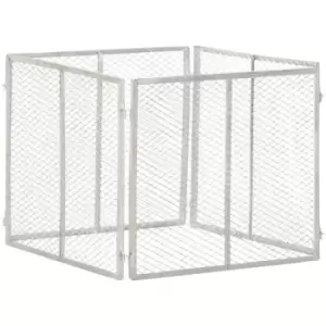 Image of Garden Composter 85x85x70cm Galvanised Iron Vidaxl Silver