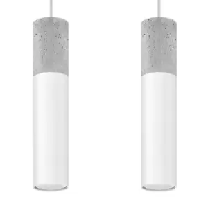 Image of Sollux Pendant Lamp Borgio 2 White