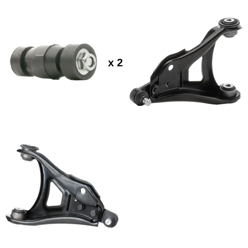 Image of RIDEX 772S1351 Control arm repair kit Front axle both sides, with accessories, Control Arm Suspension Kit (772)