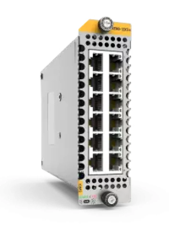 Image of Allied Telesis XEM2-12XTm network switch module 2.5 Gigabit Ethernet.