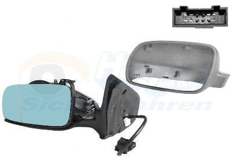 Image of VAN WEZEL Wing mirror VAN WEZEL 5888817