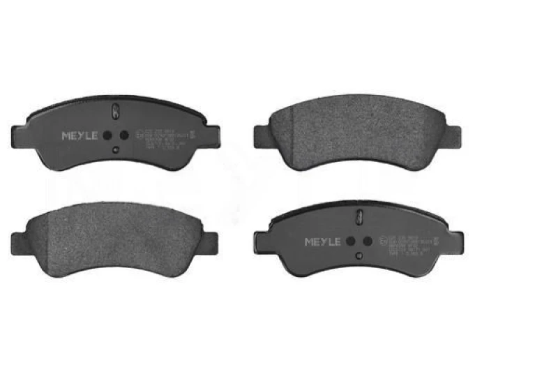 Image of MEYLE 025 235 9919 Brake pad set Front Axle, not prepared for wear warning indicator, Original Quality, with anti-squeak plate Brake Pad Set,disc bra