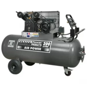 image of Sealey SAC3203B Compressor 200ltr Belt Drive 3hp with Front Contro...