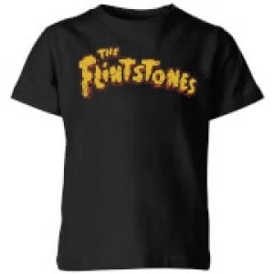 image of The Flintstones Logo Kids T-Shirt - Black - 11-12 Years