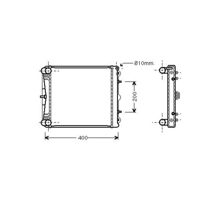 Image of Engine radiator DIEDERICHS DCM3550