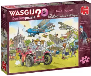 Image of Jumbo Wasgij 5 Retro Time Travel - 1000 Piece Jigsaw