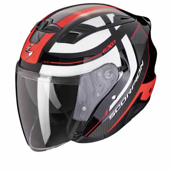 Image of Scorpion EXO-230 Pul Black Red Jet Helmet 2XL