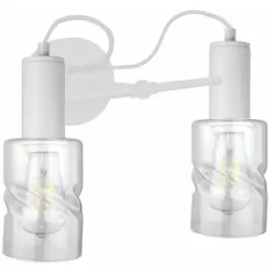 Keter Inger Wall Lamp White, 25cm, 2x E27