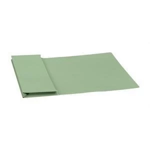 image of 5 Star Foolscap Document Wallet Full Flap 315gm2 Capacity 35mm Green Pack of 50 Wallets