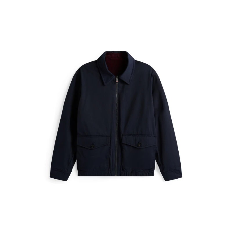 Image of Tommy Hilfiger Mens Reversible Harrington Jacket Deep Burg XIH male M