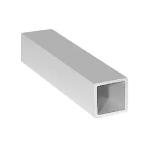 Image of Moderix - Anodized Aluminum Square Tube Circular Pipe Rod Pipe Rail - Size 2000x25x25x1.5mm - Pack of 10