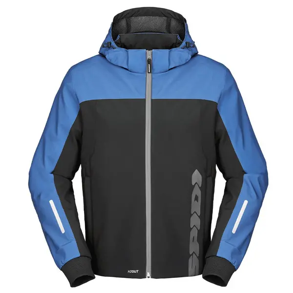 Image of Spidi H2Out II Hoodie Black Blue Size L