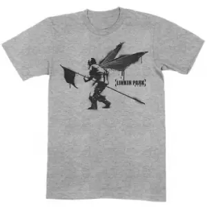 Image of Linkin Park - Street Soldier Unisex Large T-Shirt - Grey
