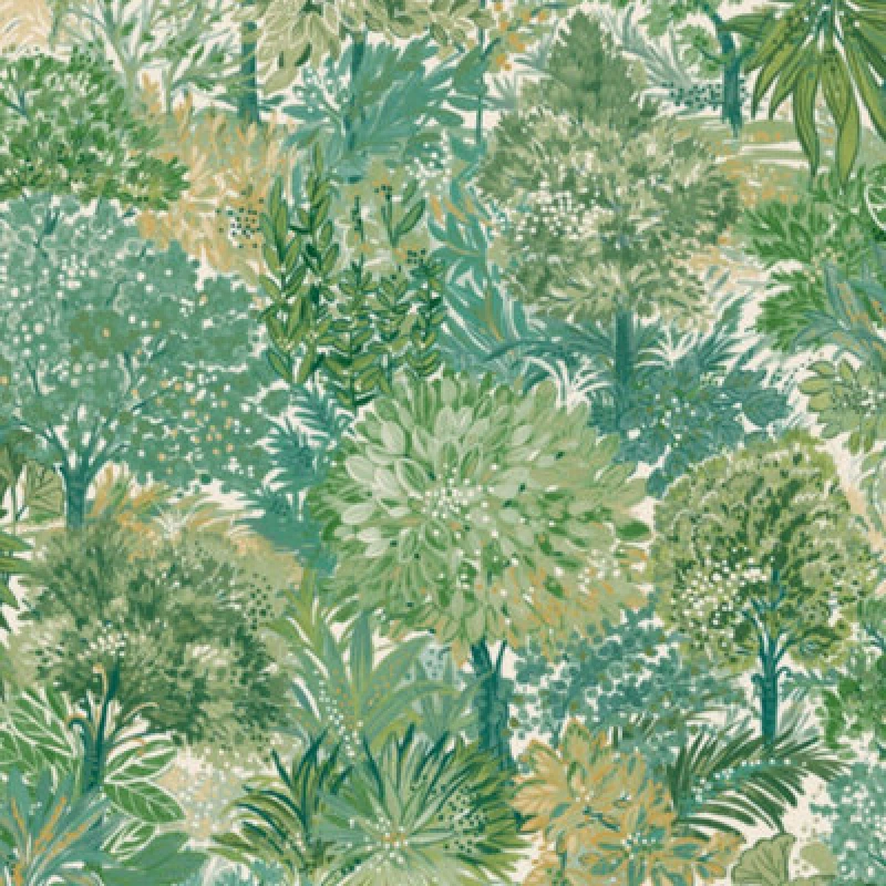 Image of Grandeco Blossom Tree Textured Wallpaper, Green A78602