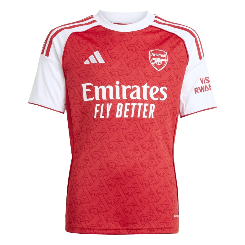 Image of adidas Arsenal Home Shirt 2025 2026 Juniors Domestic Replica Shirts 7-8 Years Red 37865008175