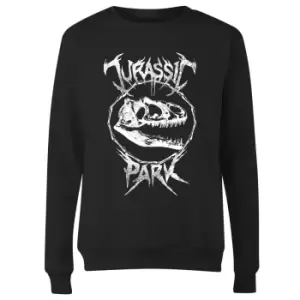 Image of Jurassic Park T-Rex Bones Womens Sweatshirt - Black - L