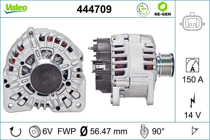 Image of Alternator VALEO 444709