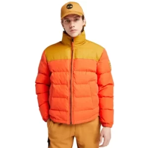 Image of Timberland Welch Mountain Puffer Jacket For Men In Orange Orange, Size L