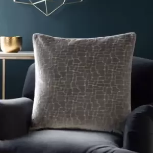 Image of Bloomsbury Velvet Cushion Silver / 50 x 50cm / Cover Only