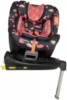 image of Cosatto RAC Come & Go i-Size Rotate Pretty Flamingo Car Seat