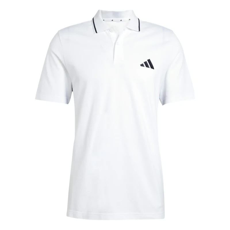 Image of Adidas Polo pique adidas Essential 3-Stripes Blanc Male S