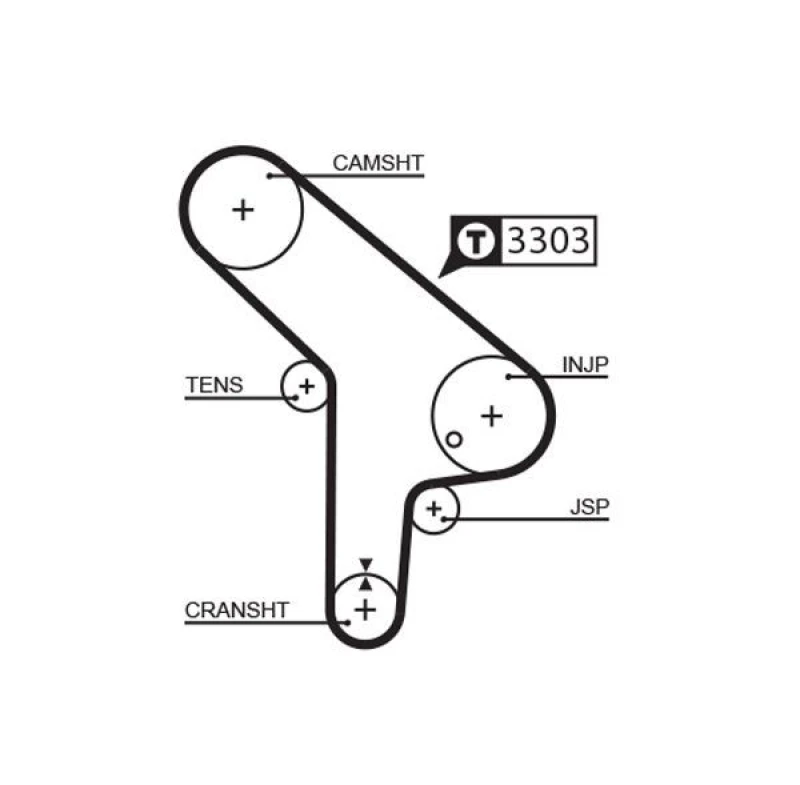 Image of GATES Timing Belt GATES 5078