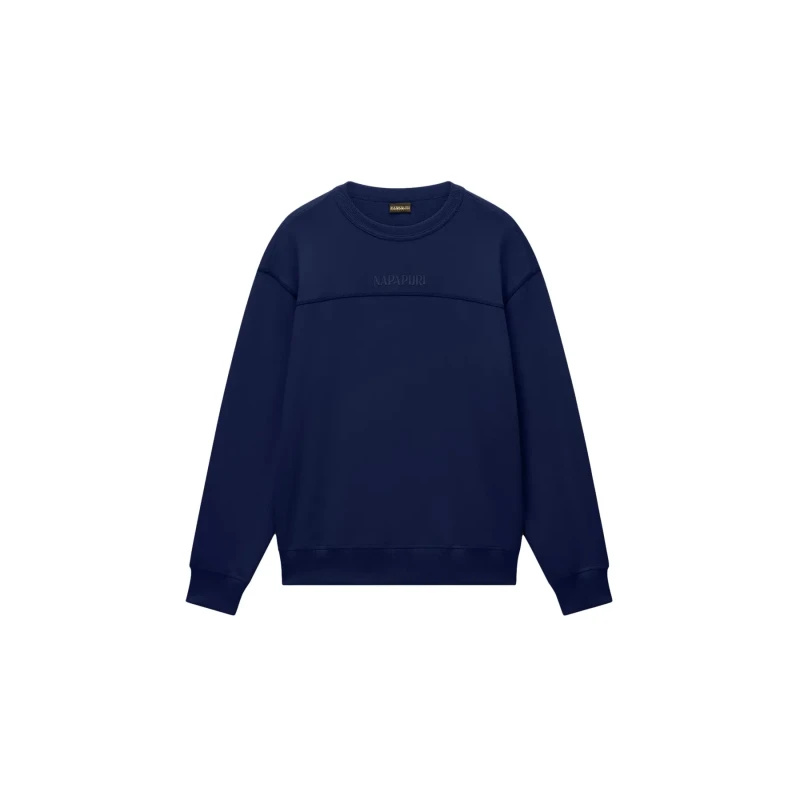 Image of French Terry Sweatshirt Napapijri Umbra Bleu Male XL