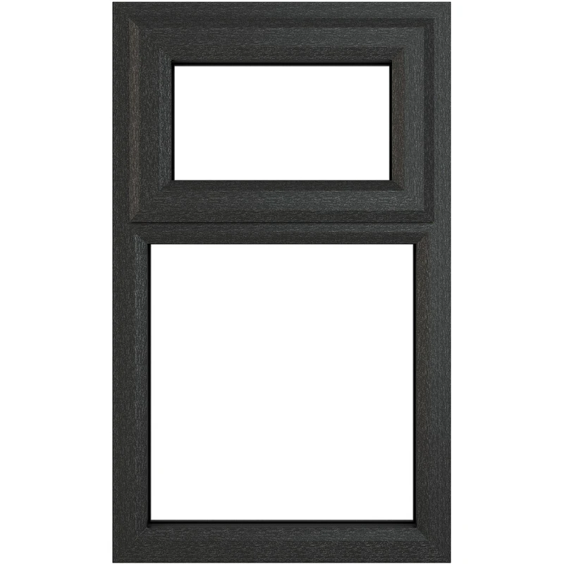 Image of Crystal Triple Glazed Window Grey/White Top/Fix 905 X 1040Mm Clear 6GRYWHTG9051040