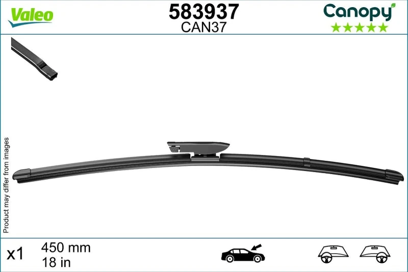 Image of Wiper blade VALEO 583937
