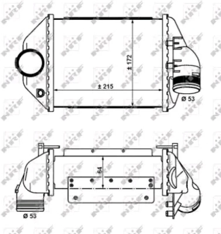 Image of NRF 30914 Intercooler Intercooler,charger (468)