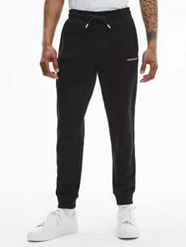 Image of Calvin Klein Essential Logo Tape Joggers - Black, Size 2XL, Men